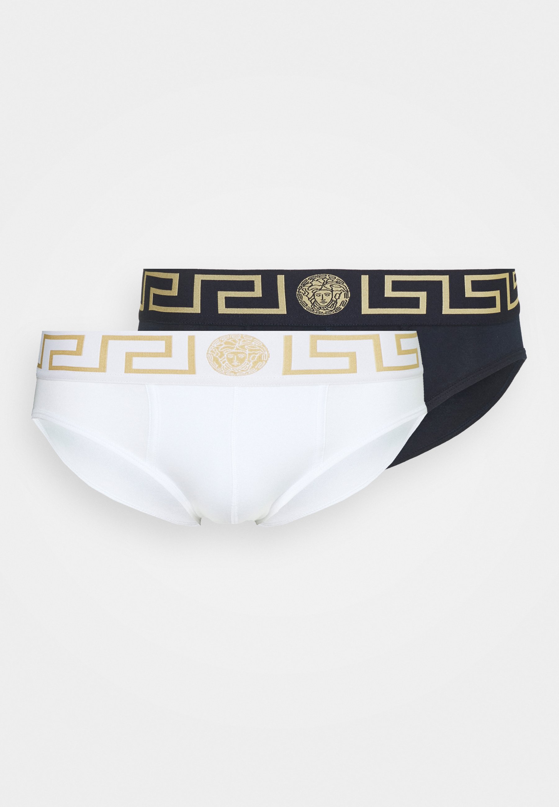 set di 2 slip in jersey di cotone con logo MOSCHINO INTIMO SET DI 2 SLIP IN JER